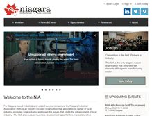 Tablet Screenshot of niagaraindustry.com